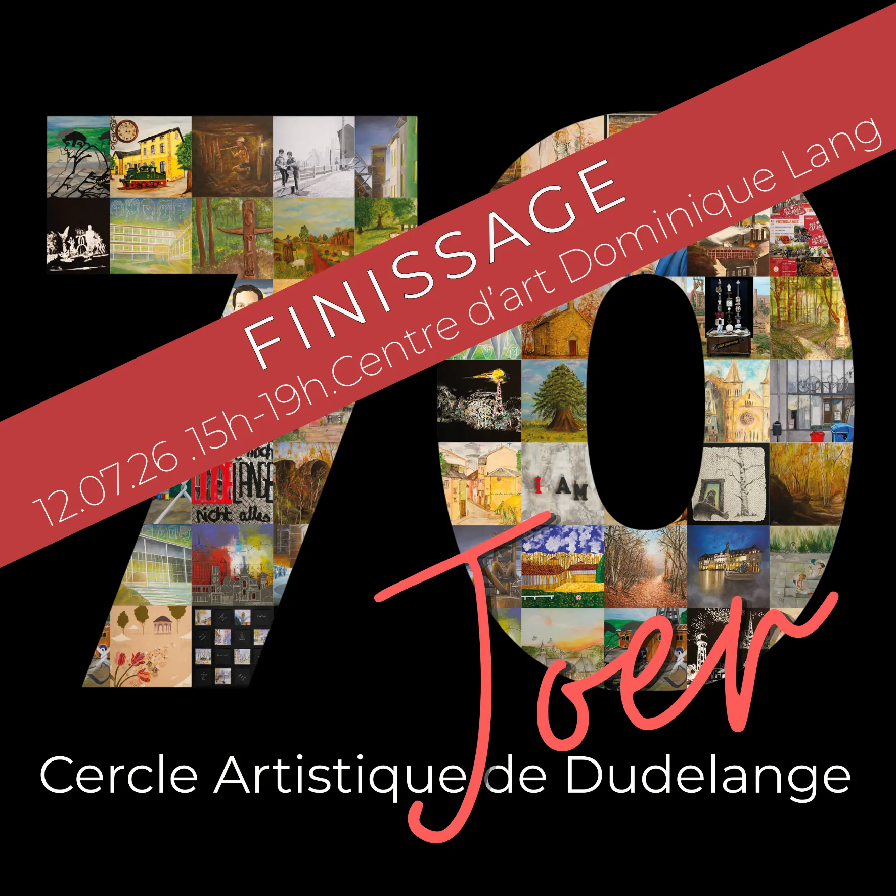 Finissage de l’exposition « 70 Joer Cercle artistique vun Diddeleng »